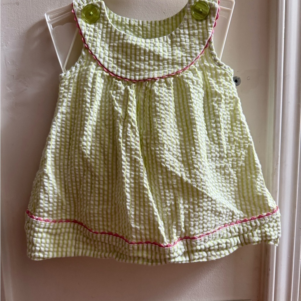 J. Khaki Seersucker Diaper Set